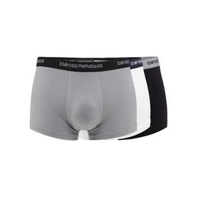 Emporio Armani Pack of three assorted stretch cotton trunks